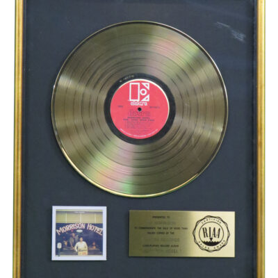 Morrison Hotel RIAA Gold Award Presented To Jim Morrison