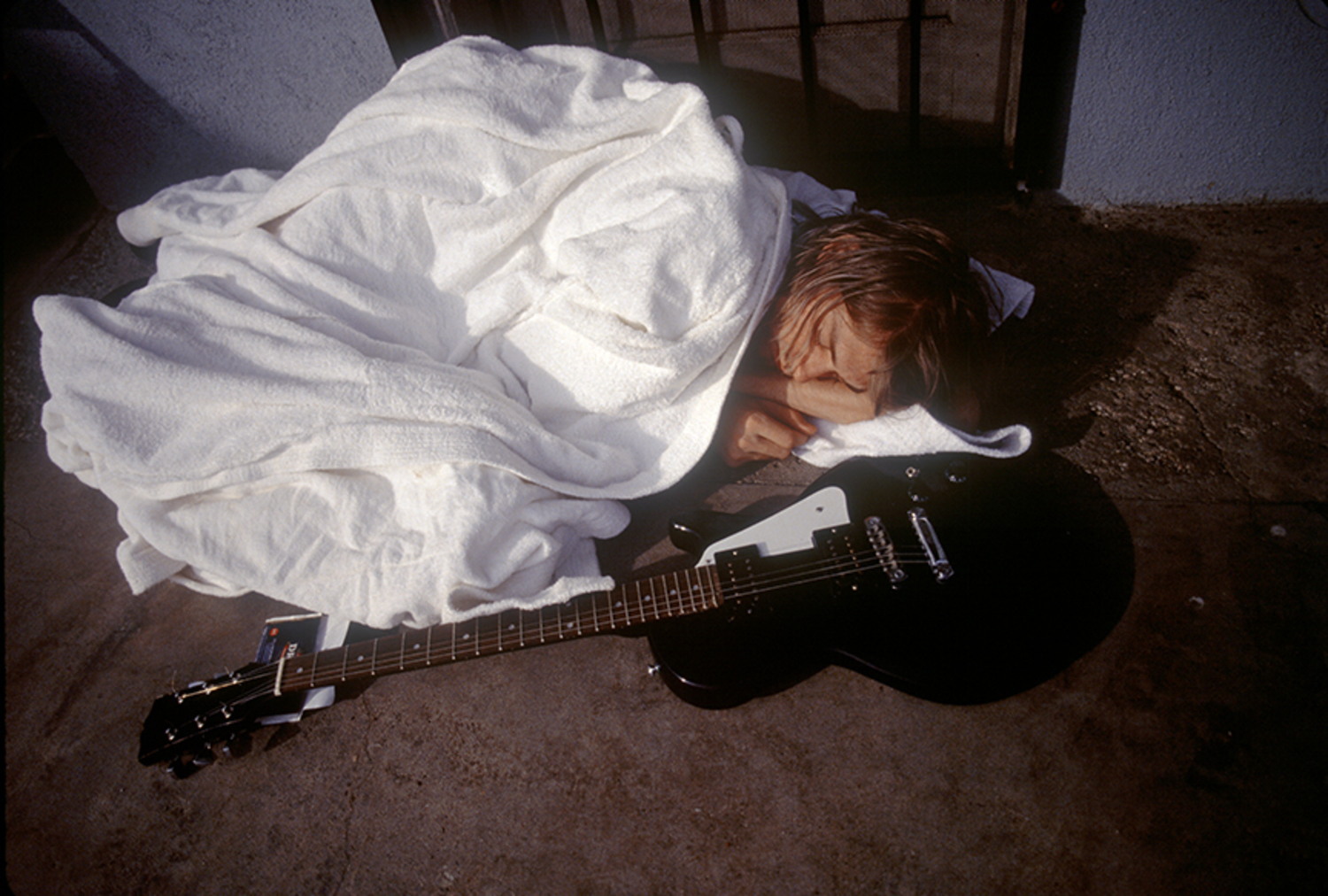 Kurt Cobain of Nirvana Nevermind Sleeping Photo