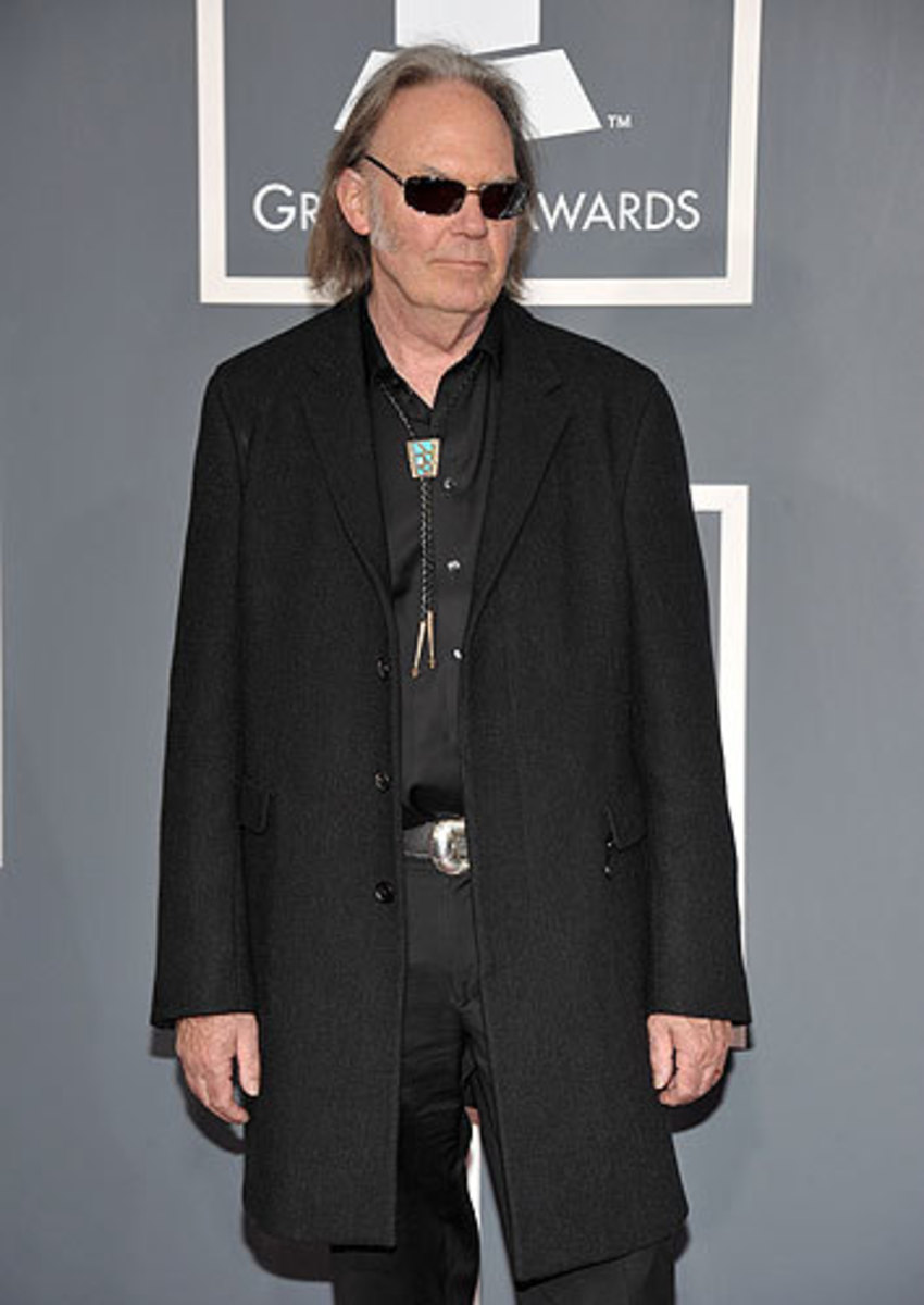 Black Long Coat owned and worn by Neil Young
