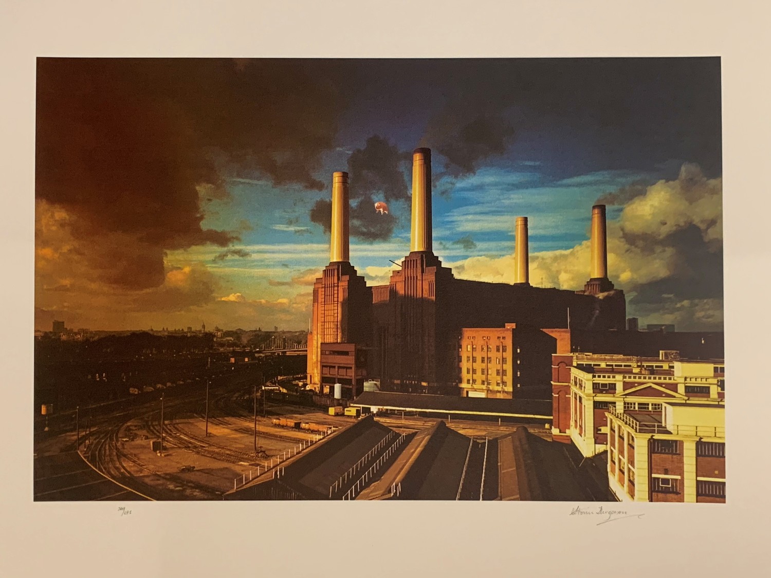 Pink Floyd “Animals” Limited Fine Art Print – Signed by Storm Thorgerson –  Rock Art Collection by L'Unique Foundation