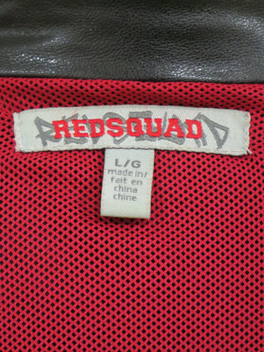 Black Leather Jacket Redsquad, worn on Stage by Rod Stewart