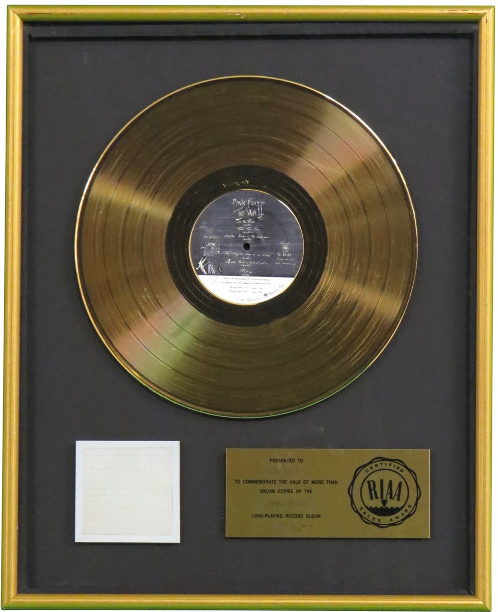 The Wall RIAA Gold Award Presented To Roger Waters