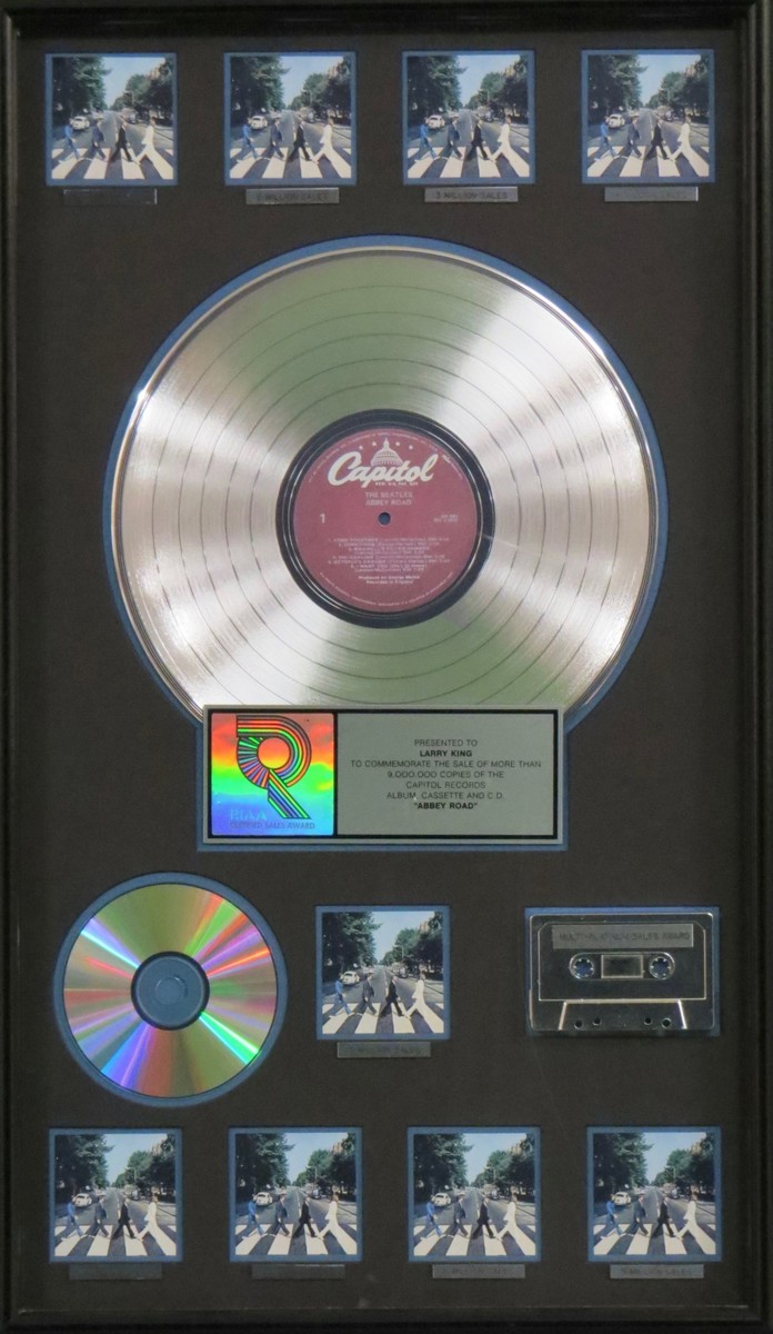 Abbey Road RIAA Multi Platinum Award