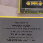 RIAA Award Multi-Platinum presented to Robert Plant