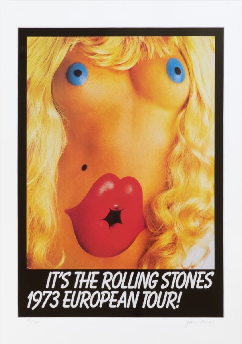 The Rolling Stones “European Tour Poster 1973” Limited Fine Art Print- Signed by John Pasche