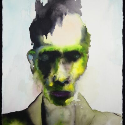Marilyn Manson - "The Enabler" Limited Watercolor fine art painting by Marilyn Manson