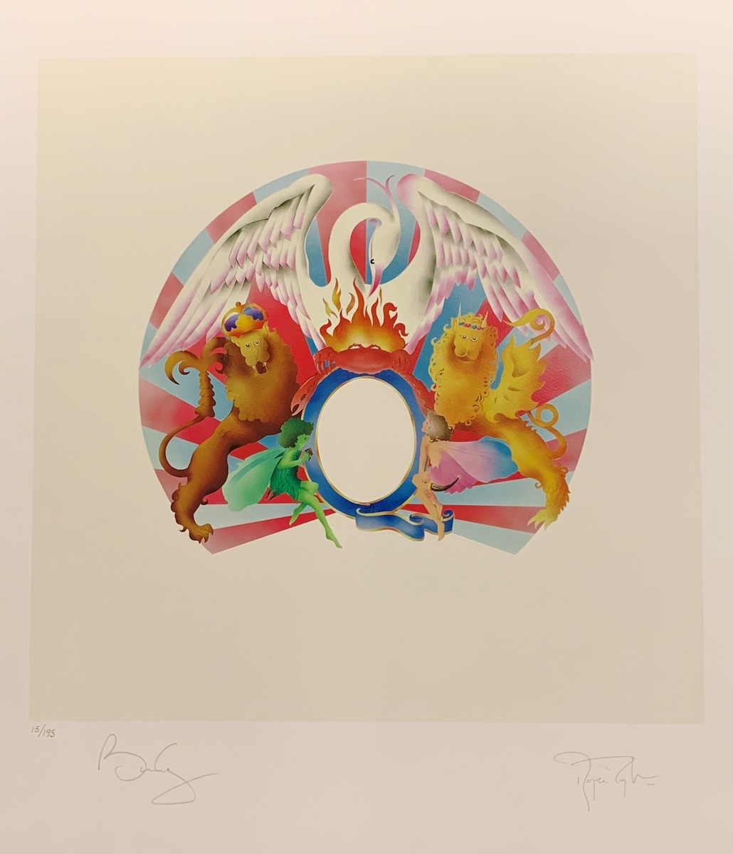 QUEEN - A NIGHT AT THE OPERA - Emprossed Limited Fine Art Print - Signed by Bryan May & Roger Taylor
