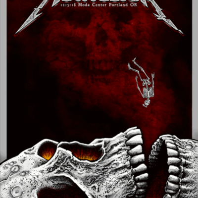 EMEK- 2018 Metallica "King Nothing" Portland - Limited Edition Concert Poster