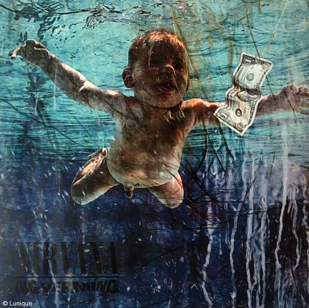 "Nevermind" Limited Art Print on Canvas by AJ