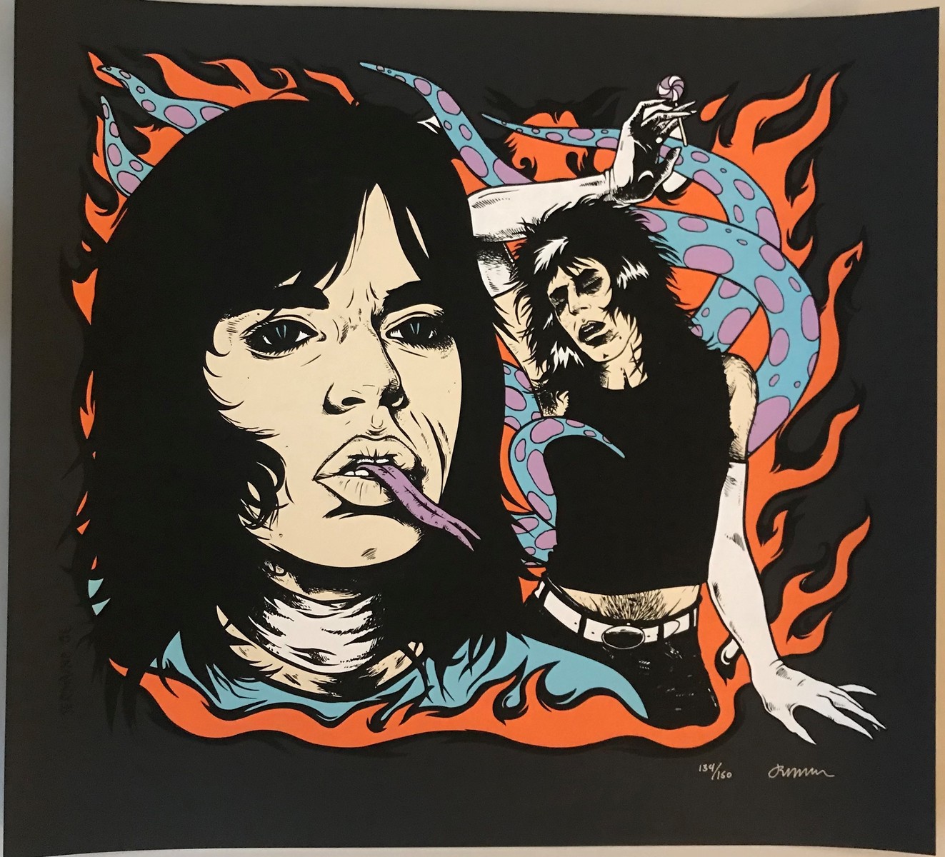 Mick Jagger & Keith Richards – Limited Edition Art Print by Jermaine Rogers