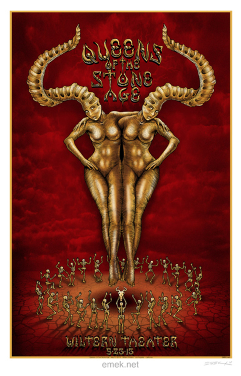 EMEK 2013 “Diety” Queens of the Stone Age – LA Limited Edition Concert Poster