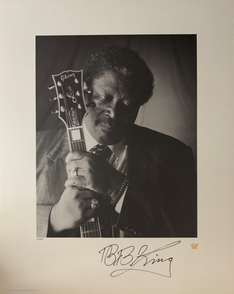 B.B. King “King Of Blues” – Limited Edition Fine  Art Print  – Signed by B.B. King