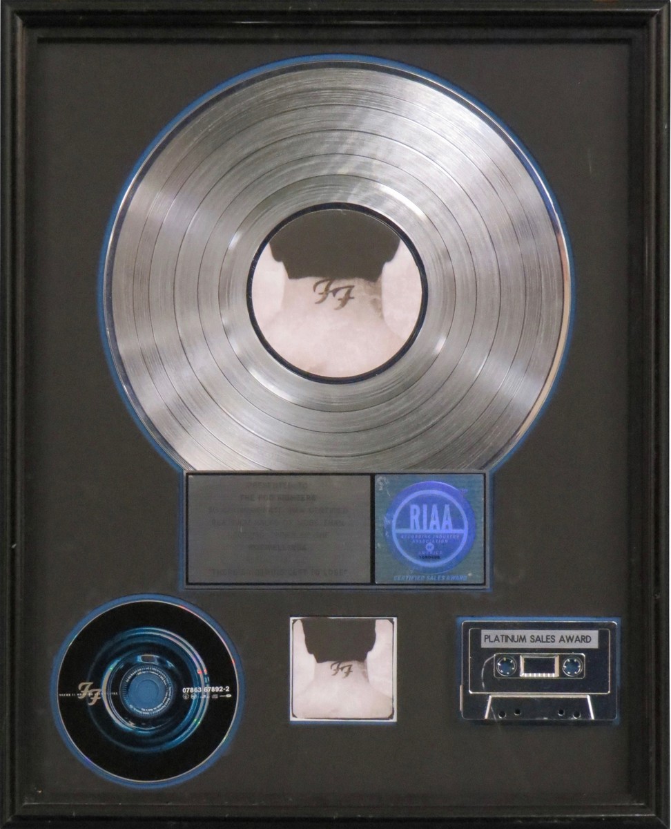 There’s nothing left to lose RIAA Platinum Award Presented to Foo Fighters