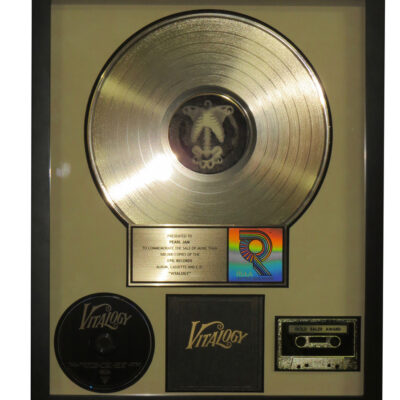 Vitalogy RIAA Gold Award Presented To Pearl Jam