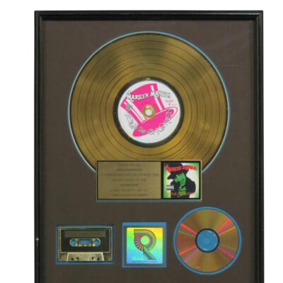 Smells Like Children RIAA Gold Award Presented To Marilyn Manson