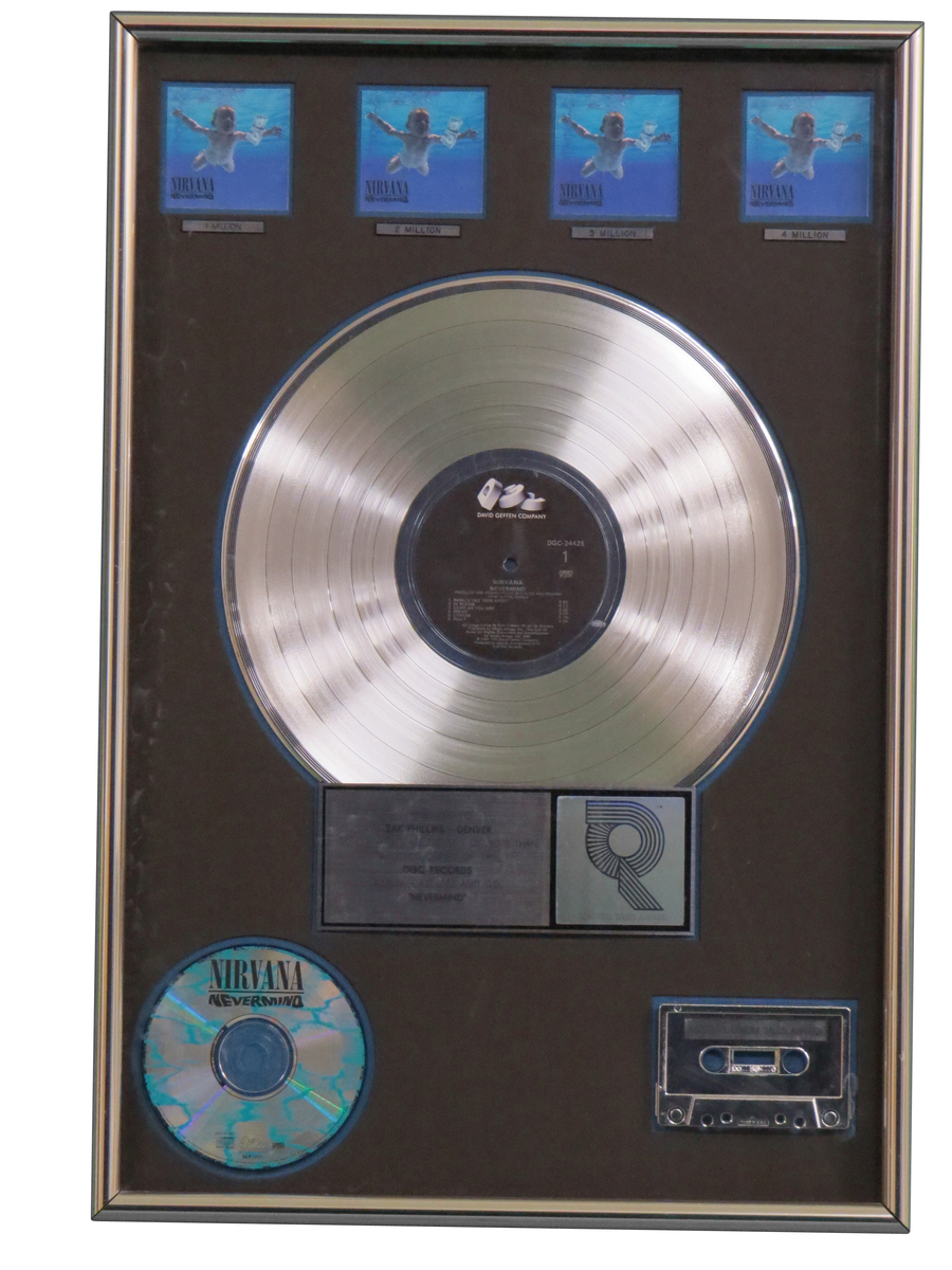 Nevermind RIAA Multi-Platinum Award