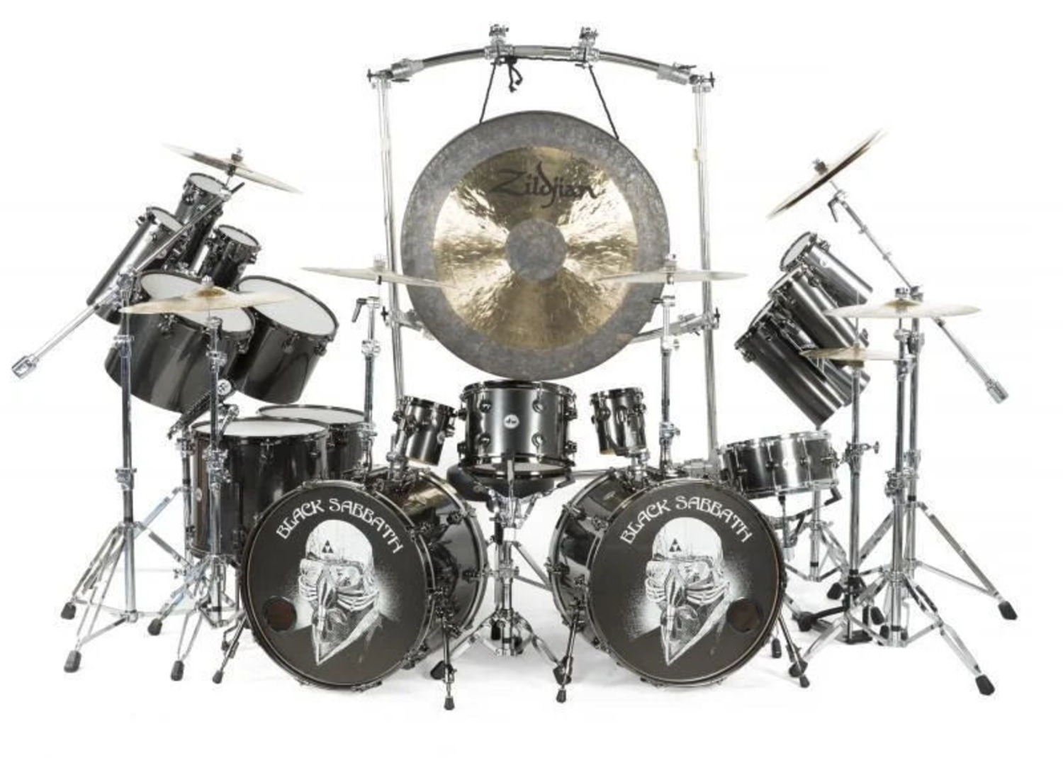 TOMMY CLUFETOS used Drum-Kit “Black Sabbath Reunion Tour 2012 – 2014