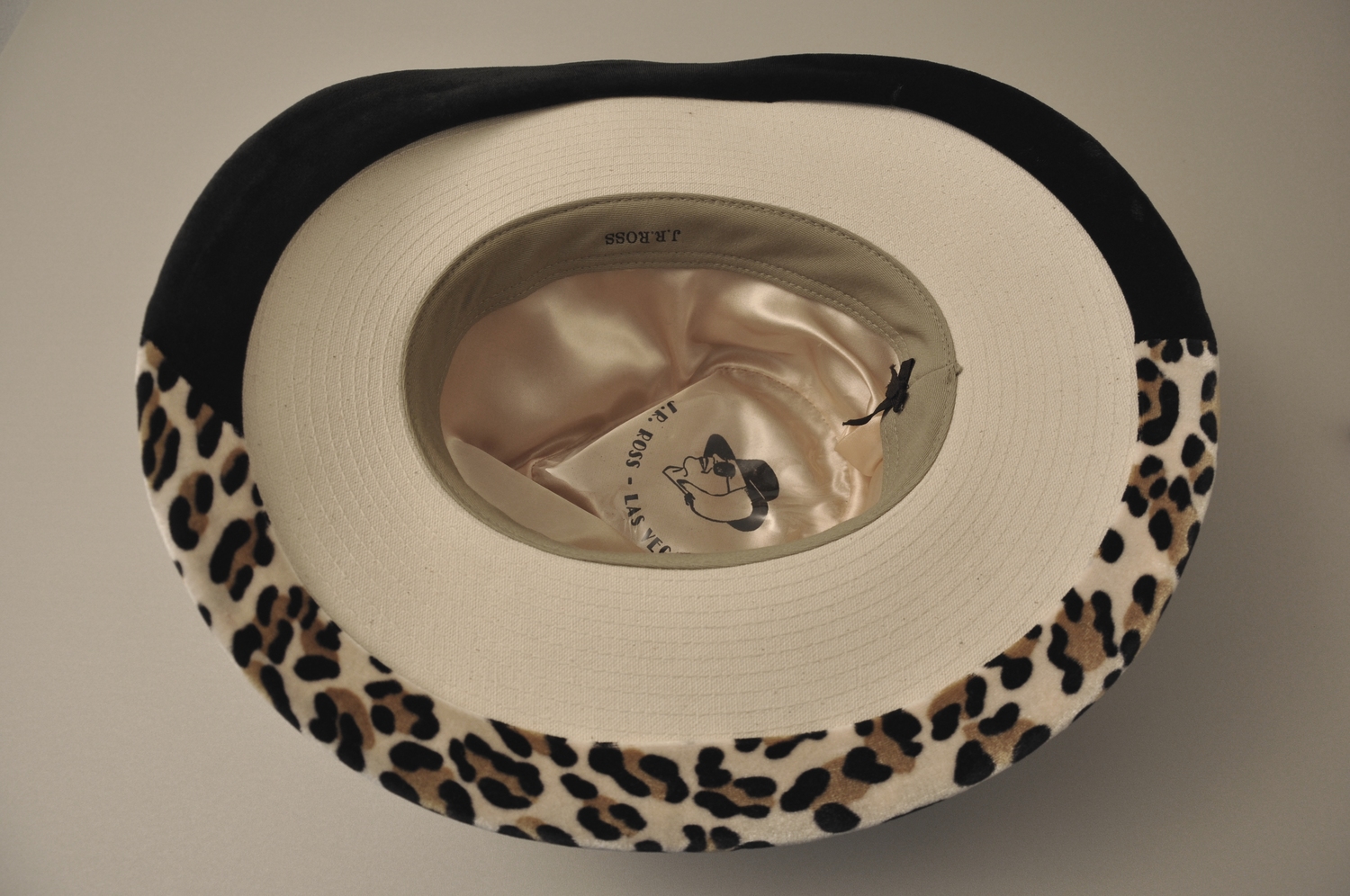 White Fedora leopard pattern, owend and worn by David Bowie - currently on display and part of a David Bowie exhibition showcase at the rock'n'popmuseum Gronau https://www.rock-popmuseum.de/