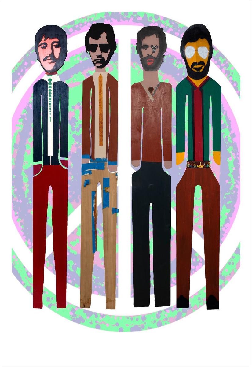 Four Wooden Men – Limited Fine Art Print by Ringo Starr