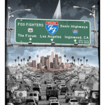 EMEK - 2015 Foo Fighters "L.A. Freeway" Silkscreen Silkscreen Concert Poster.