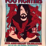 Foo Fighters - 2015 20th Anniversary Celebration, RFK Stadium, Washington DC Limited Edition Concert Poster by Jermaine Rogers