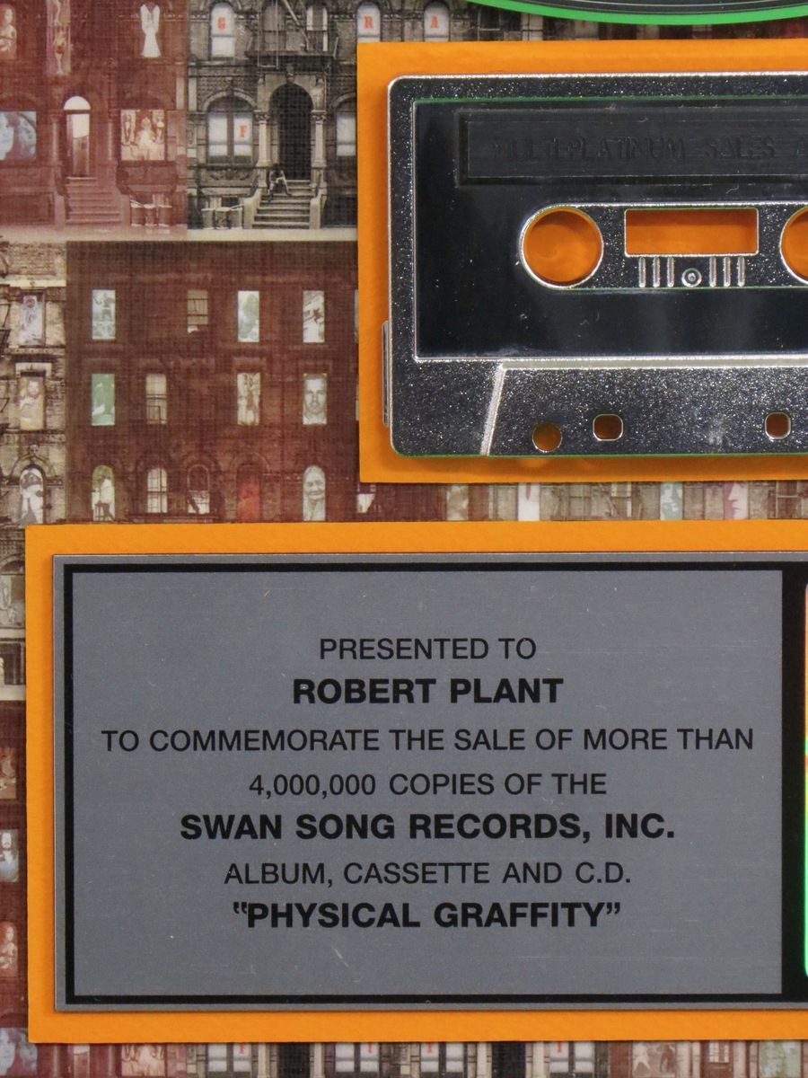 Physical Graffiti RIAA Multi-Platinum Award Presented to Robert Plant