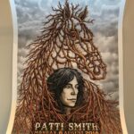 EMEK - 2018 "Barbed Wire" Patti Smith Silkscreen Concert Poster