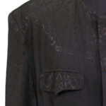 Black collarless shirt worn by Keith Richards around 1990