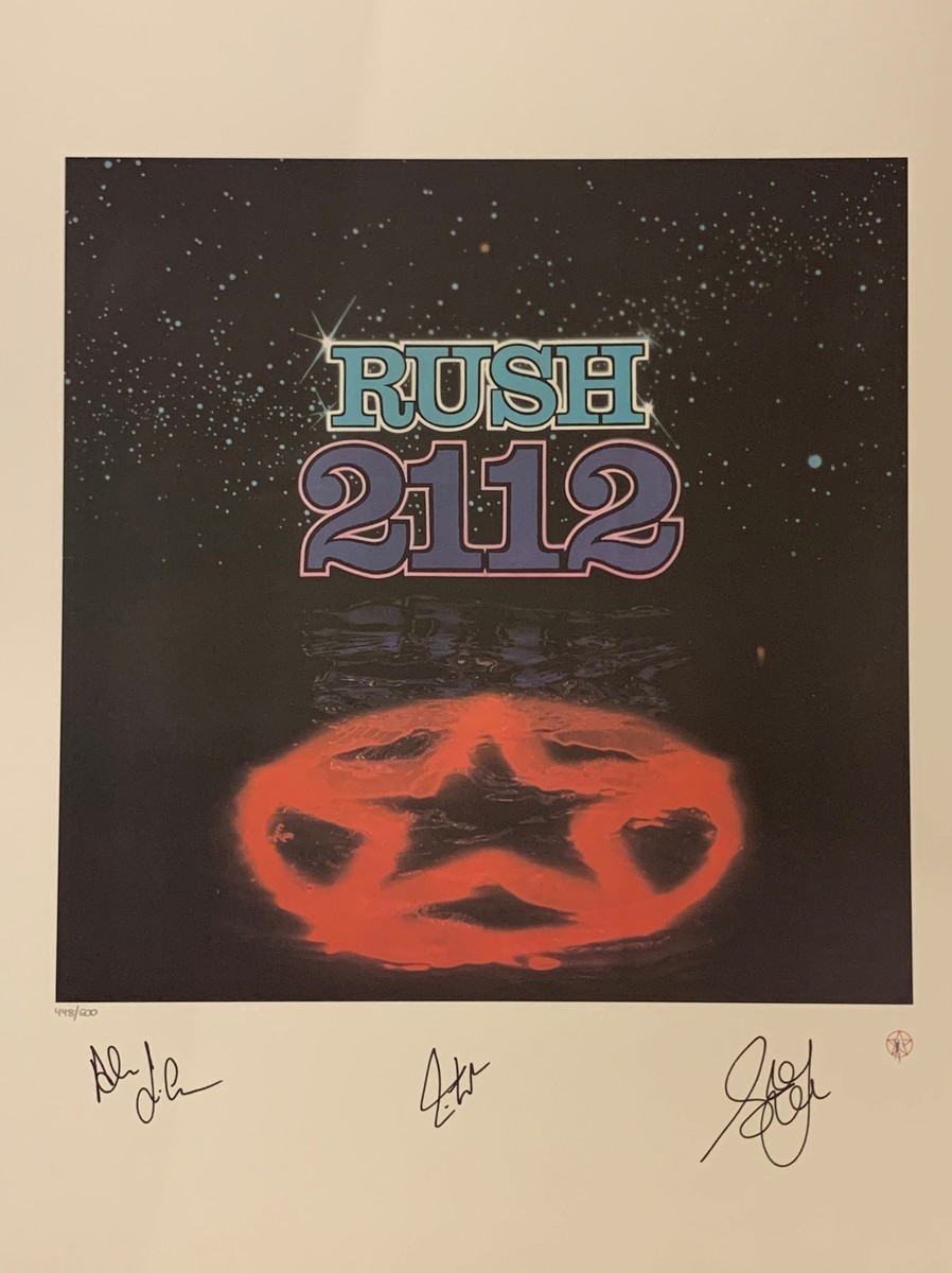 Rush - 2112 Limited Edition Fine Art Print - Signed by Rush