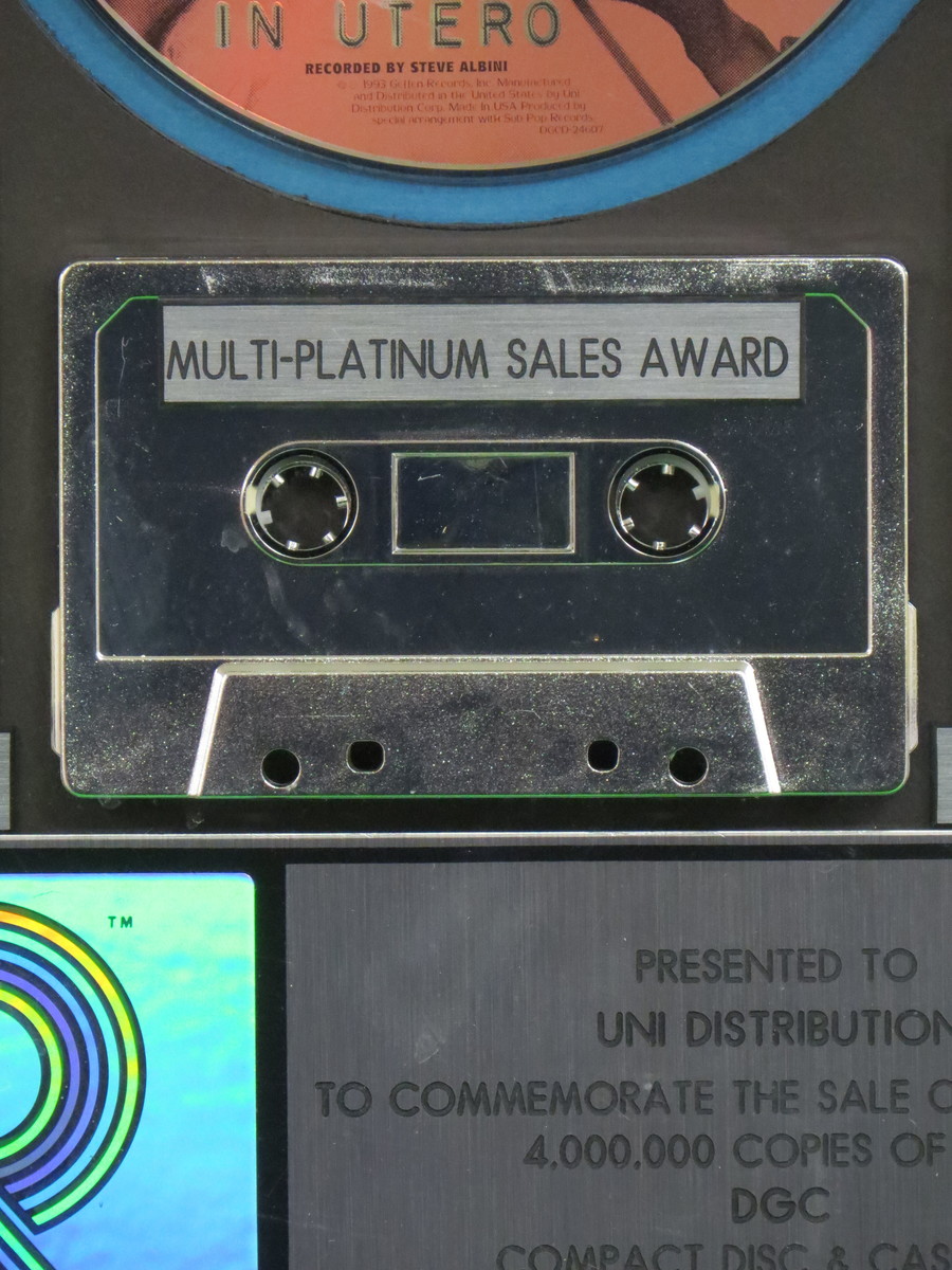 In Utero RIAA Multi-Platinum Award