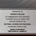 Mechanical Animals RIAA Platinum Award